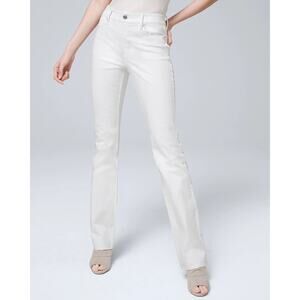 NWT: White House Black‎ Market The Sculpt High Rise Bootcut White Jeans 12 R